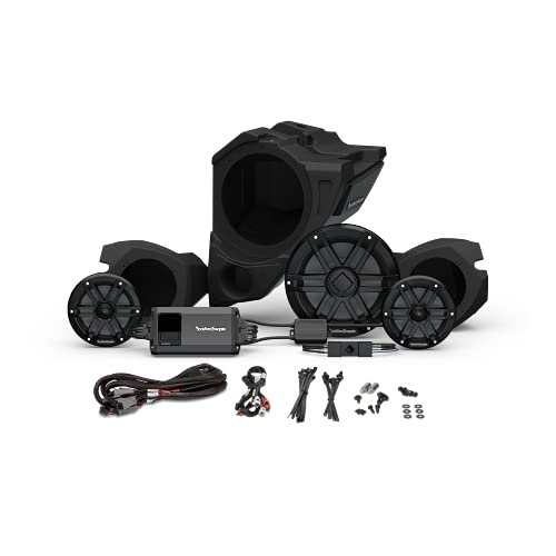 Rockford Fosgate RZR14RC-STG3 Audio Kit: Ride Command 2-Way Interface, 800-Watt Amp, M1 Color Optix Multicolor LED Lighted Front Speaker & Subwoofer Kit for Select RZR Models (2014-2021) Rockford Fosgate RZR14RC-STG3 Audio Kit: Ride Command 2-Way Interface, 800-Watt Amp, M1 Color Optix Multicolor LED Lighted Front Speaker & Subwoofer Kit for Select RZR Models (2014-2021)